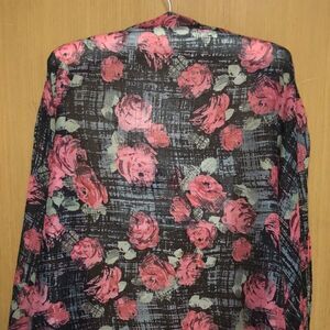 Bass Black Gray Pink Green Wrap Scarf